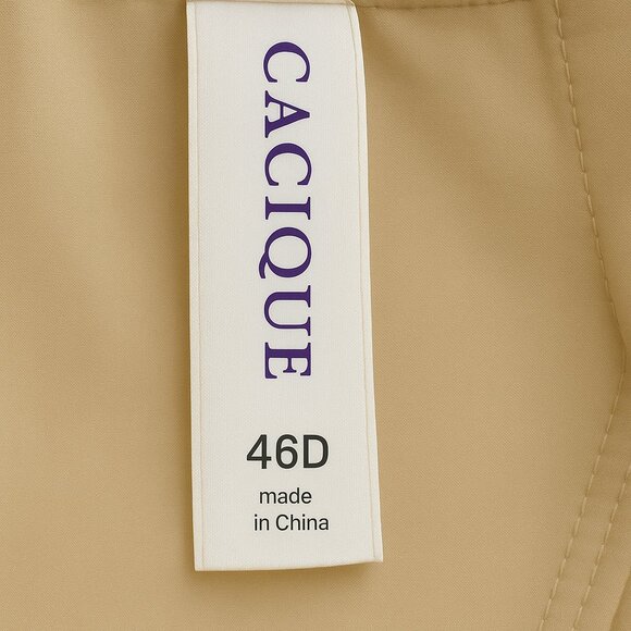 Lane Bryant Cacique Bra Intuition Full Coverage Bra Cafe Mocha Size 46D - Picture 4 of 7